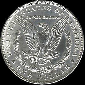 1885 morgan o silver dollar reverse