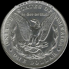 Authentic 1885 Morgan Dollar - Reverse