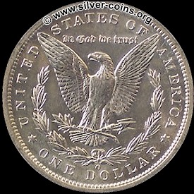 Authentic 1894 Morgan Dollar - Reverse