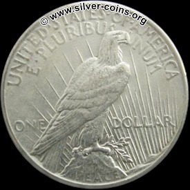 Authentic 1926 Peace Dollar - Reverse 