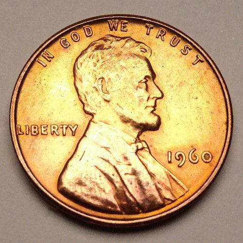 1960 US Penny - 1 Cent Obverse