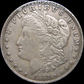 counterfeit 1885 morgan o dollar