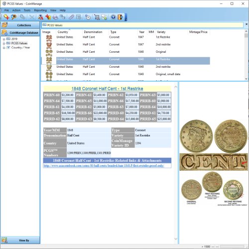 coinmanage coin collecting software
